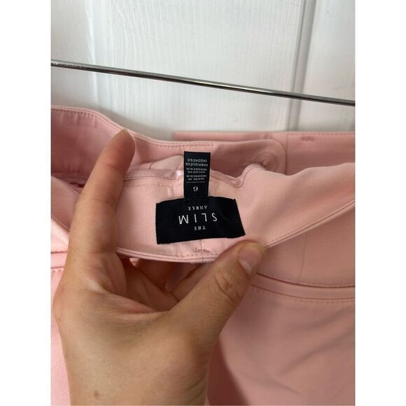 White House black market slim ankle pink dress dance work outfit size 6 - Picture 3 of 5